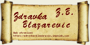 Zdravka Blažarević vizit kartica